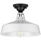 Progress Lighting Cedar Springs Collection White One-Light Semi-Flush Mount P550070-030 - alternate 4